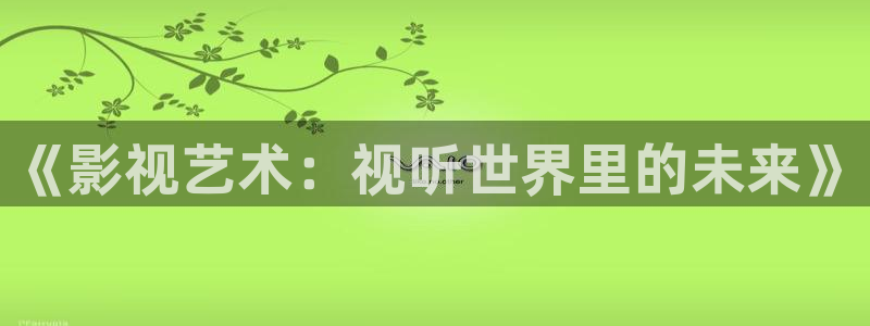 斑马街电影播放在线观看：《影视艺术：视听世界里的未来》