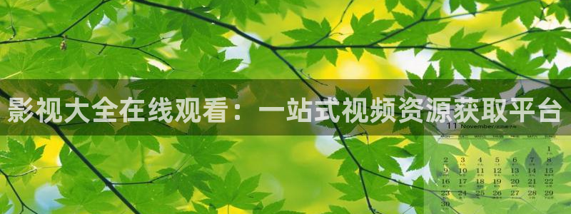 斑马视频电影：影视大全在线观看：一站式视频资源获取平台